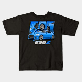 Nissan 350z Blue Jdm Car Kids T-Shirt